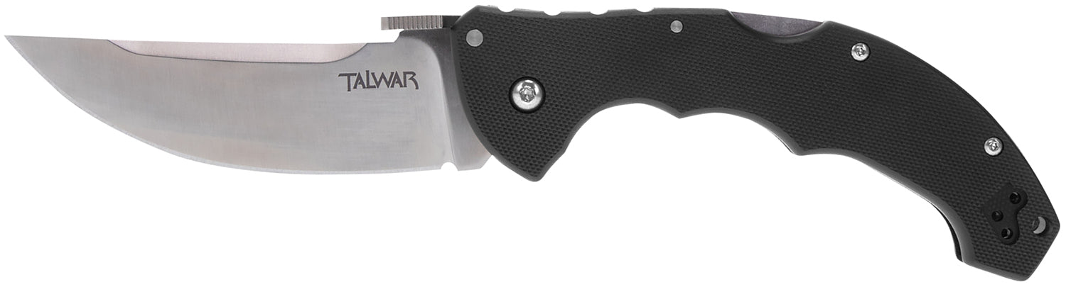 Cold Steel CS21TTL Talwar 4" Folding S35VN Straight Back Plain Blade Textured G10 Handle with Tri-Ad Lock and Belt Clip