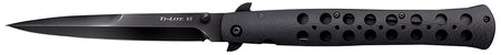 Cold Steel CS26C6AA Ti-Lite 6" Folding Spear Point S35VN Black DLC Coated Blade 4.75" Black G10 Handle and Pocket Clip
