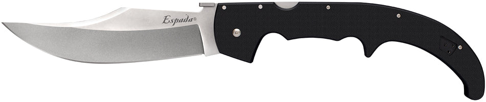 Cold Steel Espada XL 7.5" Folding Clip Point Plain AUS-10A SS Blade G10 Handle w/ Belt Clip