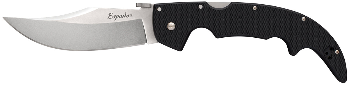 Cold Steel Espada Large 5.5" Folding Clip Point Plain S35VN SS Blade Black G10 Handle w/ Belt Clip