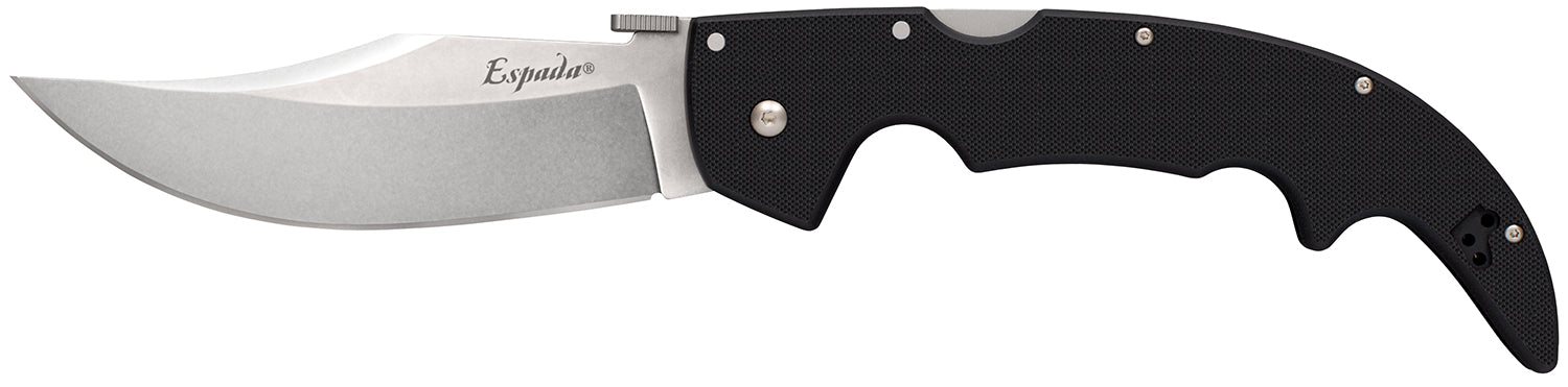 Cold Steel Espada Large 5.5" Folding Clip Point Plain S35VN SS Blade Black G10 Handle w/ Belt Clip