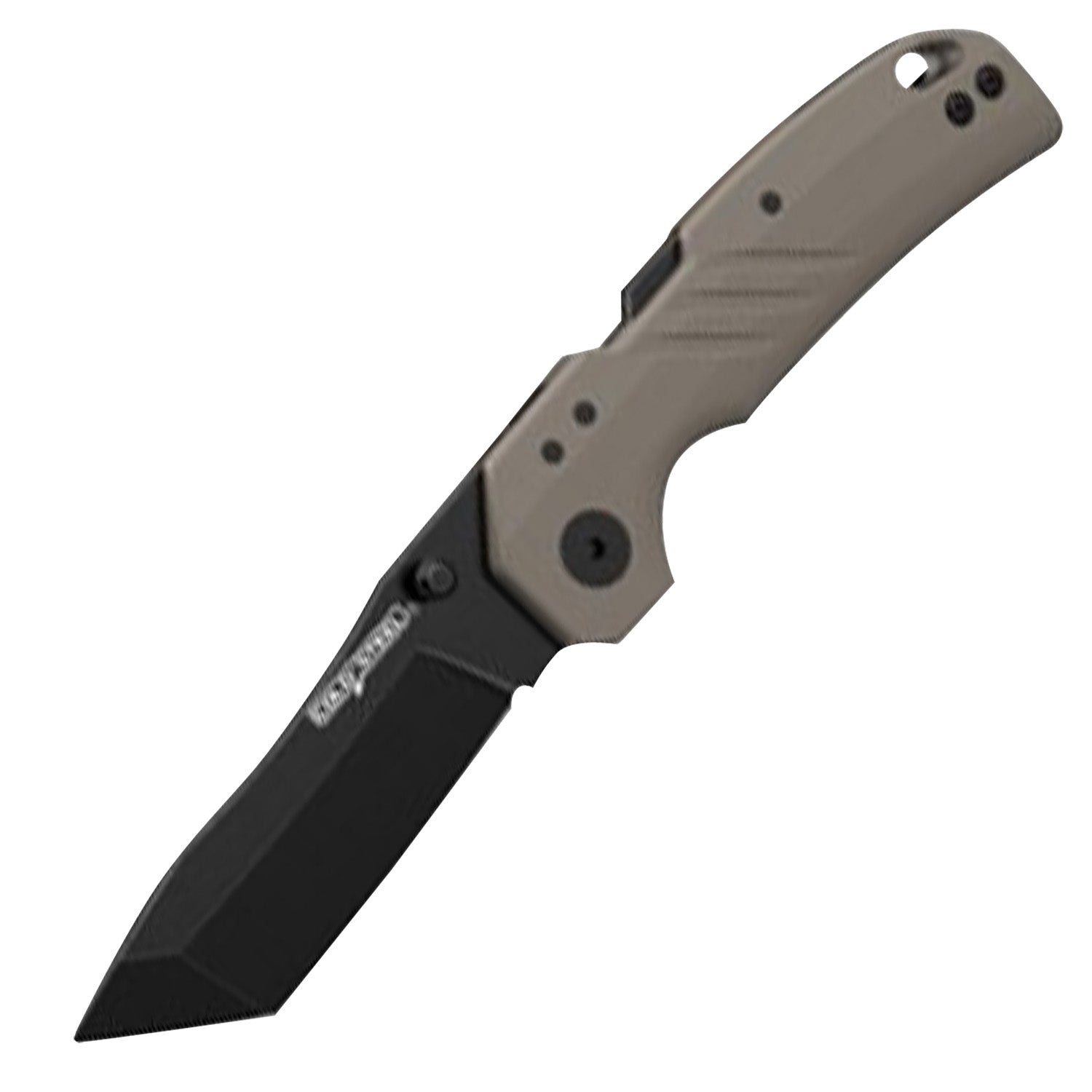Cold Steel Engage 3" Folding Tanto Black PVD Stonewashed 4116 SS Blade Flat Dark Earth GFN Handle w/ Belt Clip