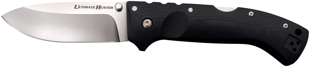 Cold Steel Ultimate Hunter 3.5" Folding Drop Point Plain S35VN SS Blade Black G10 Handle w/ Belt Clip