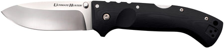 Cold Steel Ultimate Hunter 3.5" Folding Drop Point Plain S35VN SS Blade Black G10 Handle w/ Belt Clip