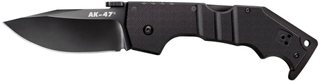 Cold Steel AK 3.5" Folding Clip Point Plain Black Matte S35VN SS Blade Black G10 Handle w/ Belt Clip