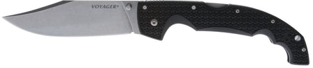 Cold Steel Voyager XL 5.5-Inch Drop Point Folder, Stonewashed AUS-10A SS Blade, Textured Black Griv-Ex Handle