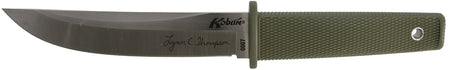 Cold Steel Kobun 5.5-Inch Fixed Tanto Knife, Plain AUS-8A Blade, OD Green Kray-Ex Handle, Includes Sheath