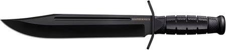 Cold Steel Leatherneck 10.5-Inch Bowie Fixed Blade, Matte Black D2 Steel Blade, Kray-Ex Handle with Forward Quillons