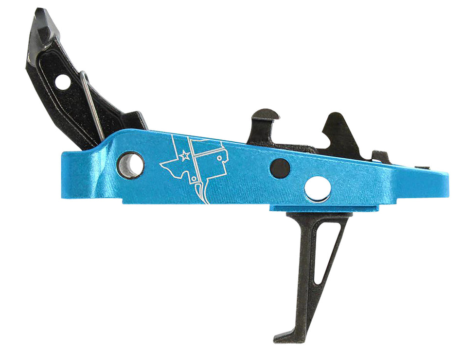 CMC Triggers 47403 AK47 Drop-In 2.0 Single-Stage Flat Trigger 2.50 lb Black with Blue Housing