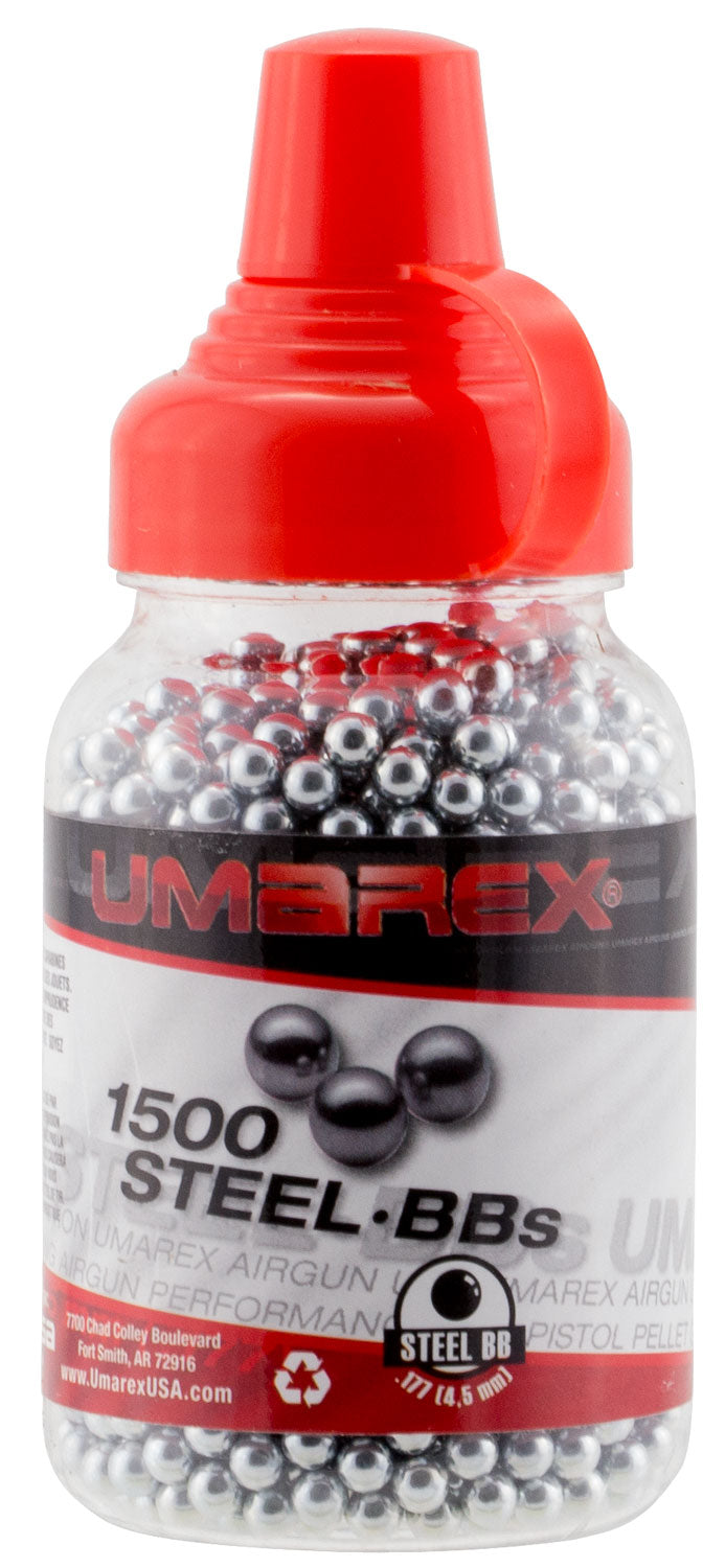 Umarex Precision 177Cal High Penetration Steel BBs Bottle of 1500