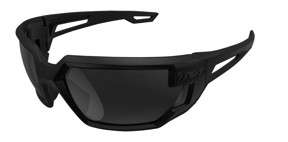 Mechanix Wear Type-X OSFA Full Frame Ballistic Resistant Glasses Black Lens Black Frame