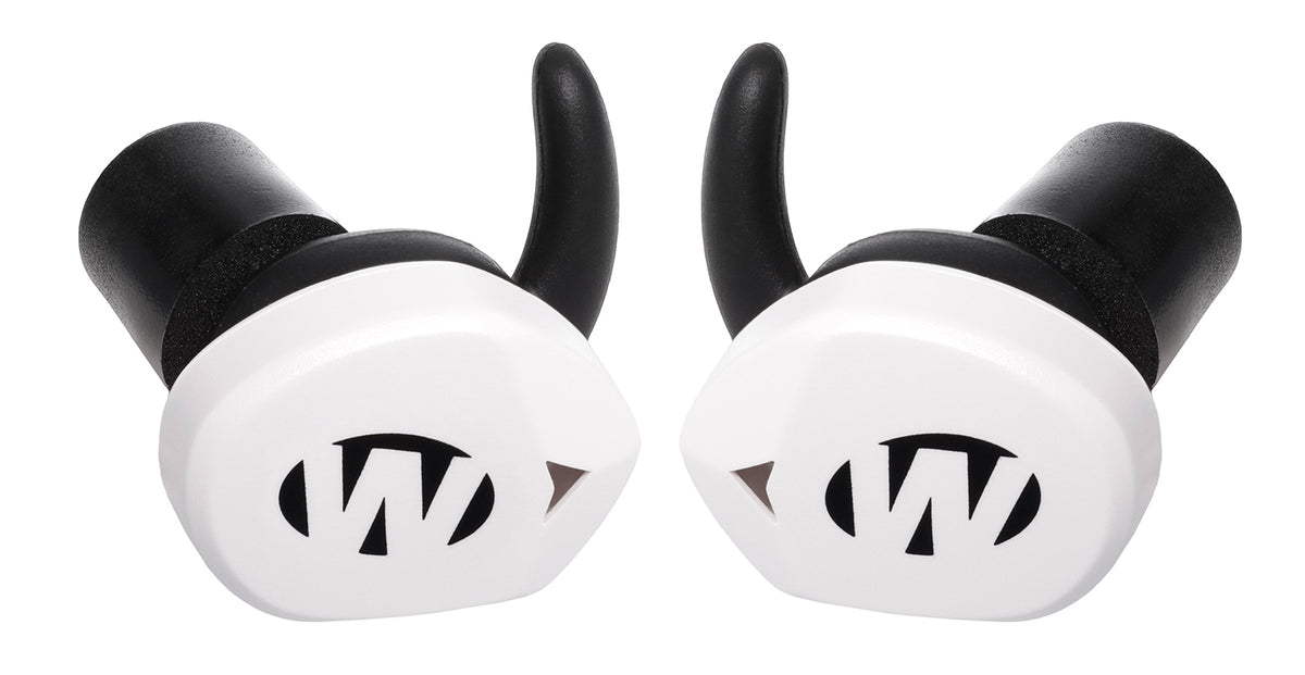 Walker's Silencer BT 2.0 Electronic Ear Buds White Bluetooth 5.0 Rechargeable Hearing Protection