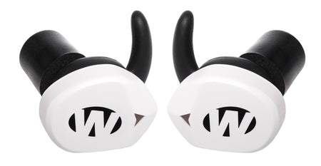 Walker's Silencer BT 2.0 Electronic Ear Buds White Bluetooth 5.0 Rechargeable Hearing Protection