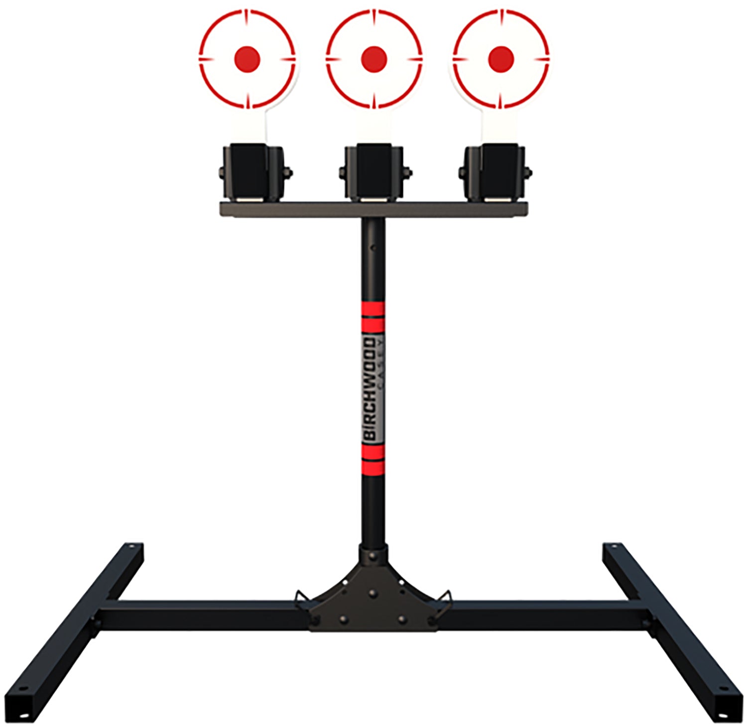 Birchwood Casey 3TPR AR500 Steel 6" Self-Resetting Plate Rack Target with Folding Stand
