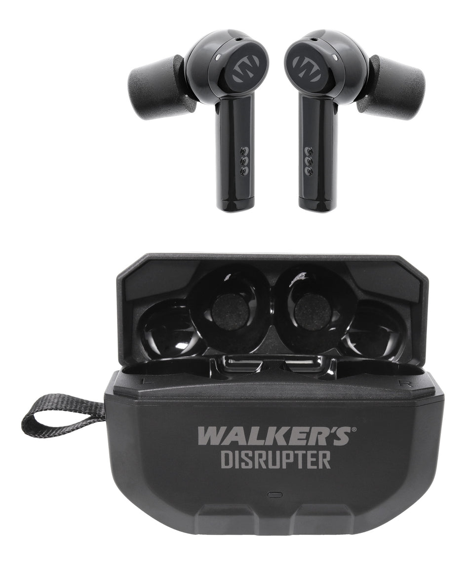 Walker's 24 dB Disrupter Ear Bud Headset Active Noise Reduction Hearing Protection