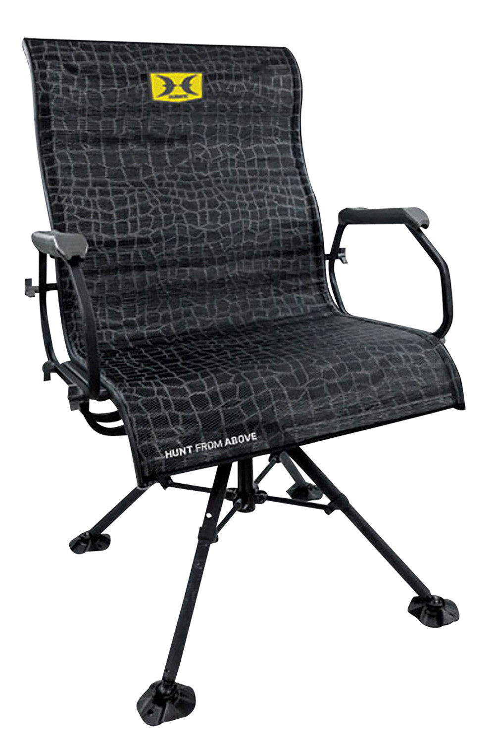 Hawk Big Denali Blind Hunting Chair Black Mesh Folding HWK3115