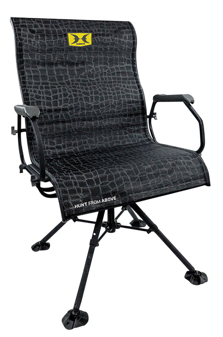 Hawk Big Denali Blind Hunting Chair Black Mesh Folding HWK3115