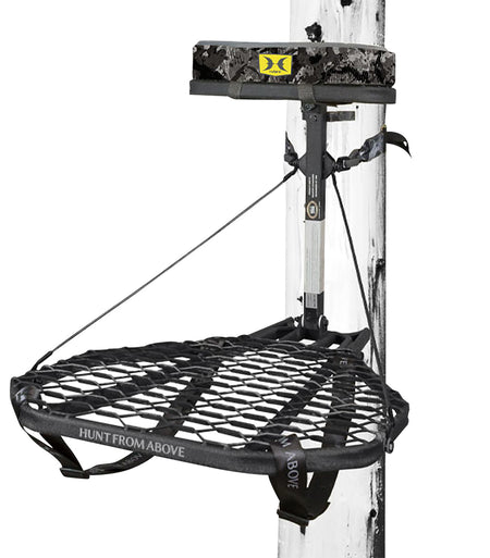 Hawk Mega Combat Hang-On Hunting Stand Black Steel HWK-HF2001