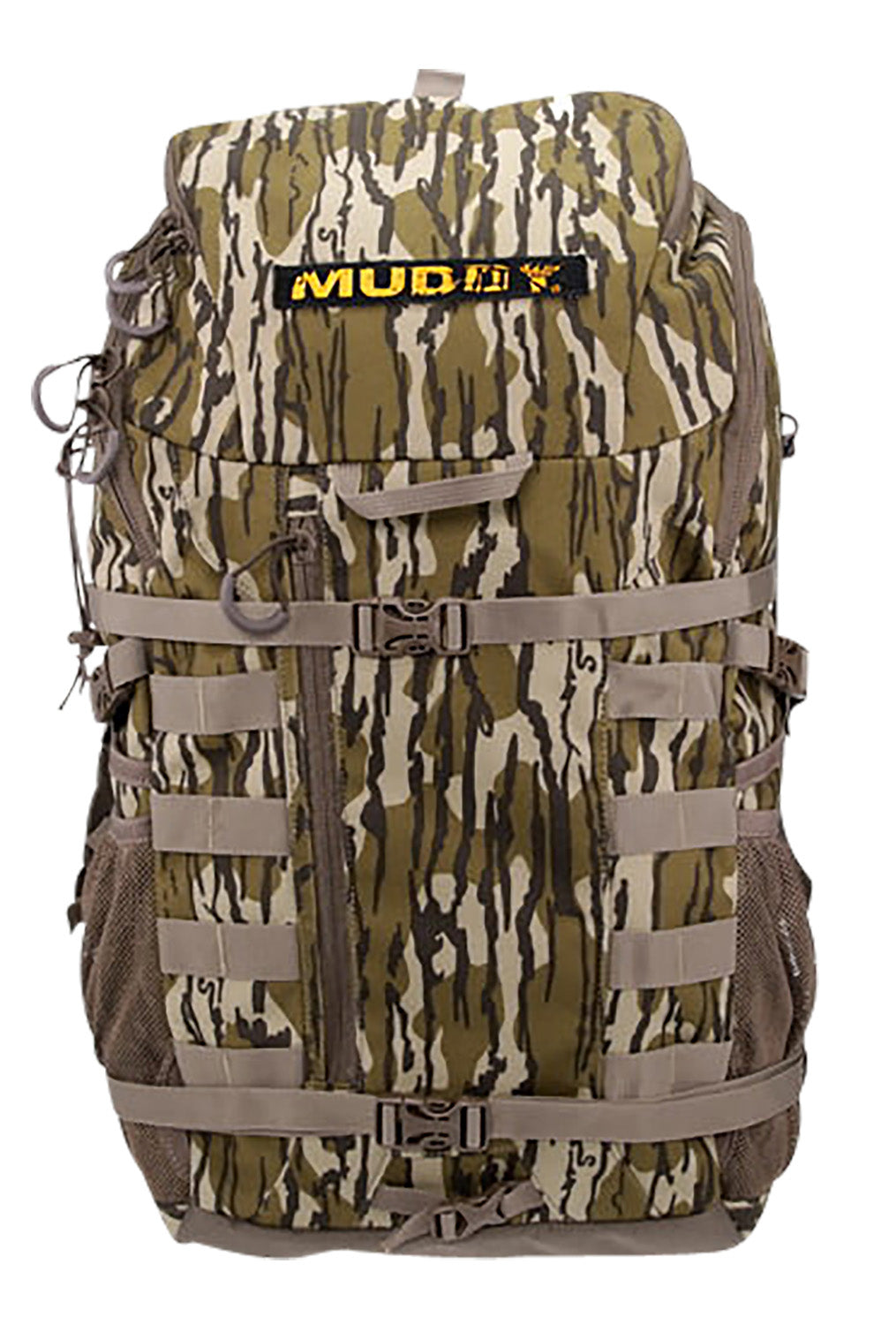 Muddy Pro 1500 Hunting Pack with Mesh Pockets Mossy Oak Bottomlands MUD-BPK-1500MO
