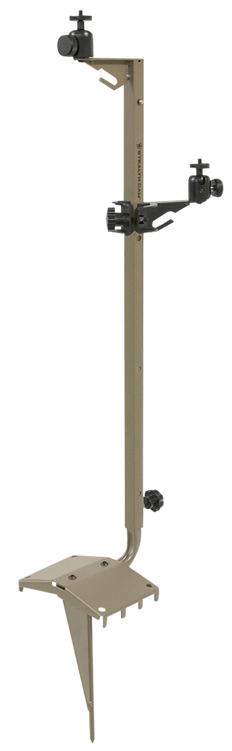 Stealth Cam 29-49" Adjustable Trail Camera Mounting Post Tan Steel