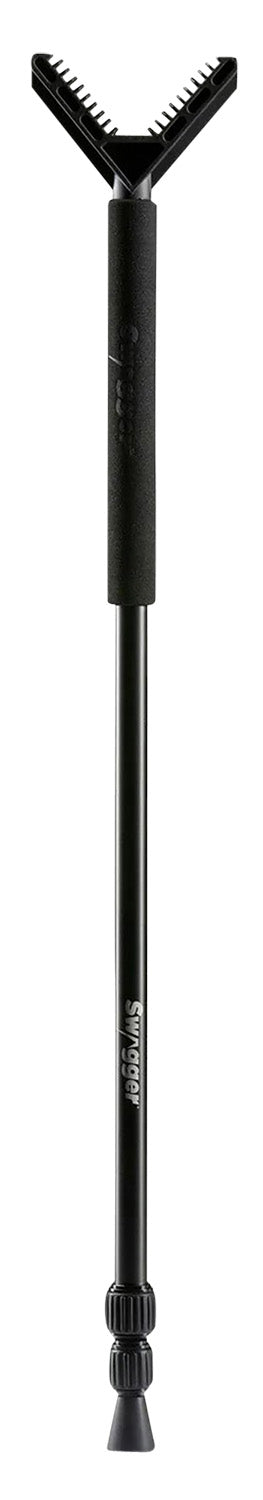 Swagger SWAGSTICK61 Adjustable Shooting Stick Monopod, 24"-61", Black, Lightweight USA Made
