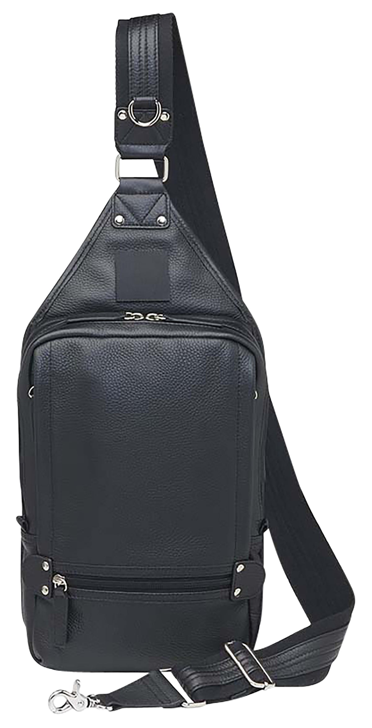 Gun Tote'n Mamas Black Cowhide Leather Sling Backpack GTM108BK with Standard Holster