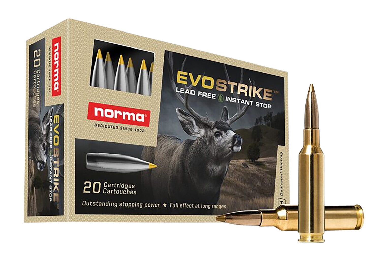 Norma Dedicated Hunting Evostrike Polymer Tip Boat Tail 93 Grain 6.5mm Creedmoor 3314 fps
