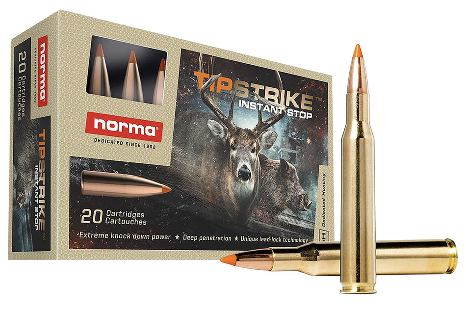 Norma Dedicated Hunting Tipstrike Polymer Tip 140 Grain .270 Winchester 3084 fps
