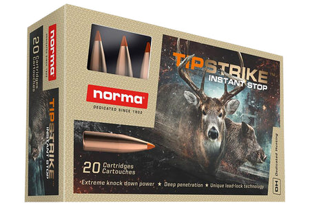 Norma Dedicated Hunting Tipstrike Polymer Tip 170 Grain .308 Win / 7.62x51mm 2625 fps