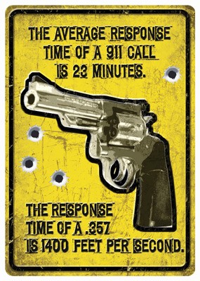 Rivers Edge Tin Sign Average Response Time 12"x17" with Embossed Detail