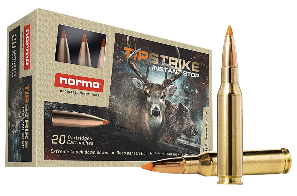 Norma Dedicated Hunting Tipstrike Polymer Tip 160 Grain 7mm-08 Remington 2690 fps