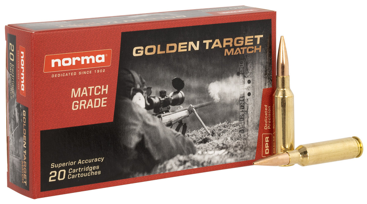 Norma Dedicated Precision Golden Target Match  143 Grain 6.5mm Creedmoor 2354 fps