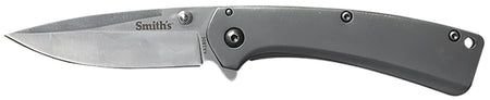 Smith's Products Furrow 51008 2.90" Drop Point Folding Knife Titanium Coated SS Blade with Lanyard Hole