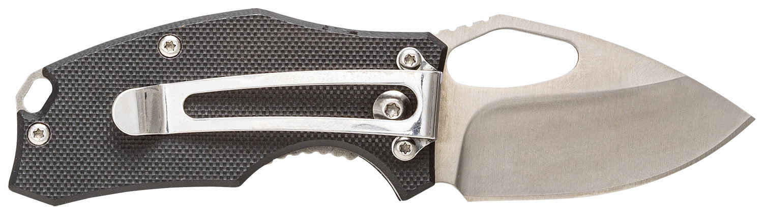Smith's Products Lil Choncho 51119 2.20" Drop Point Folding Knife Polished Stainless Blade with G10 Handle and Clip