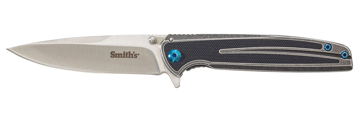 Smith's Products Imfima 51275 3.26" Drop Point Folding Pocket Knife 3Cr13MoV Blade with G10 Inlay and Clip