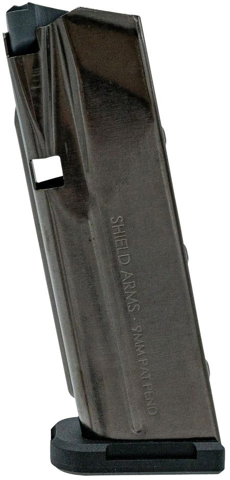 Shield Arms SAS15BLKNGEN3 Glock 43X/48 S15 Gen 3 15rd 9mm Black Nickel Steel Magazine