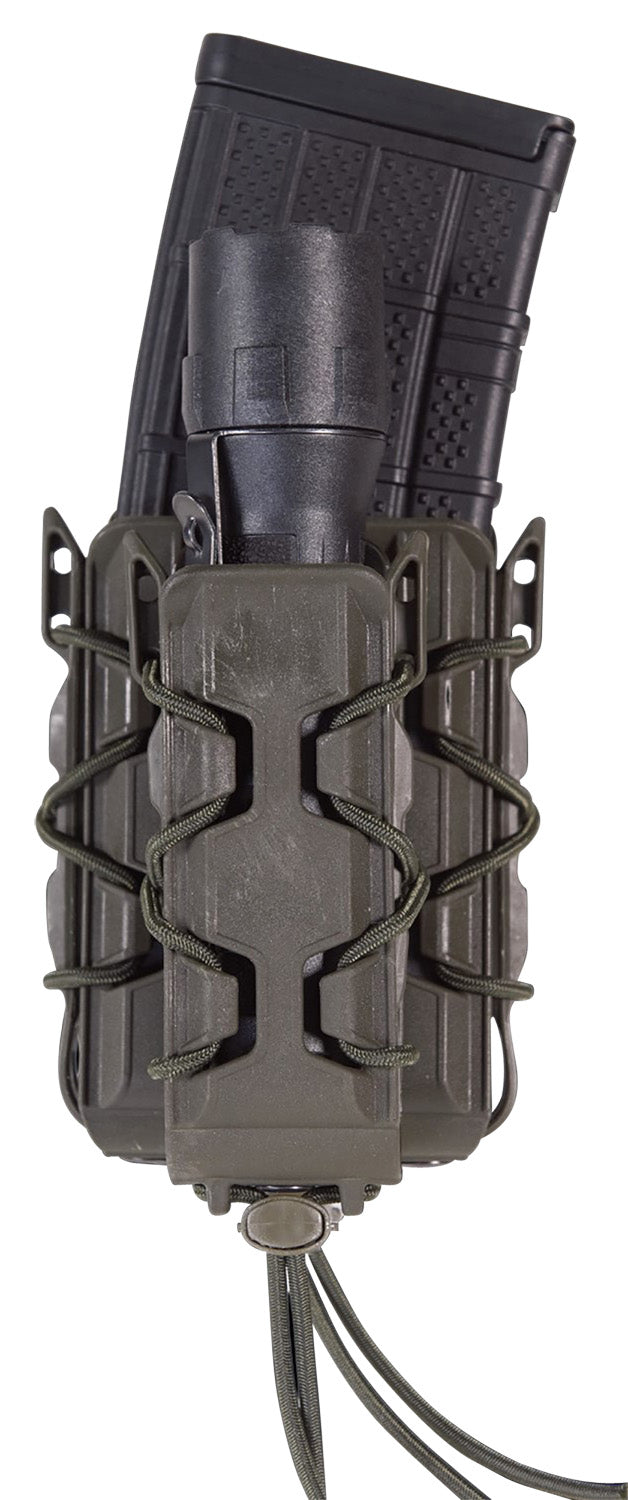 High Speed Gear Double Decker TACO Double Pouch OD Green Polymer w/ HSGI Clip 2" Belt
