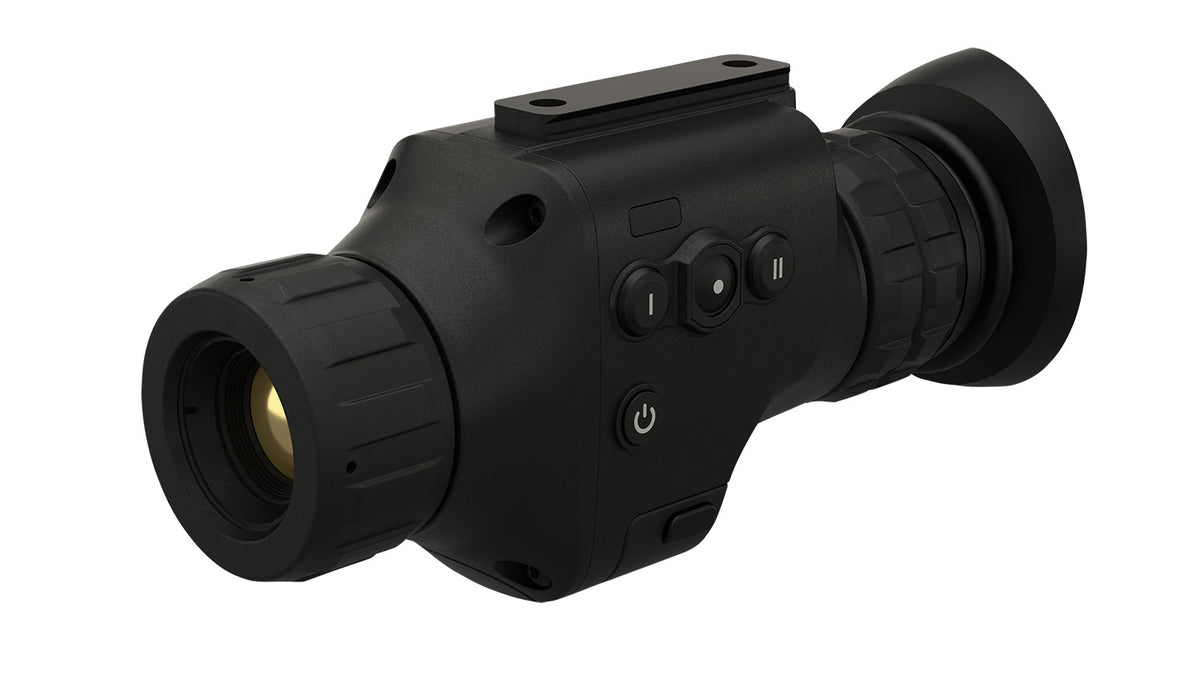 ATN ODIN LT 640 1-4x19mm Multi Reticle Thermal Monocular Handheld or Head Mount 640x480 Black