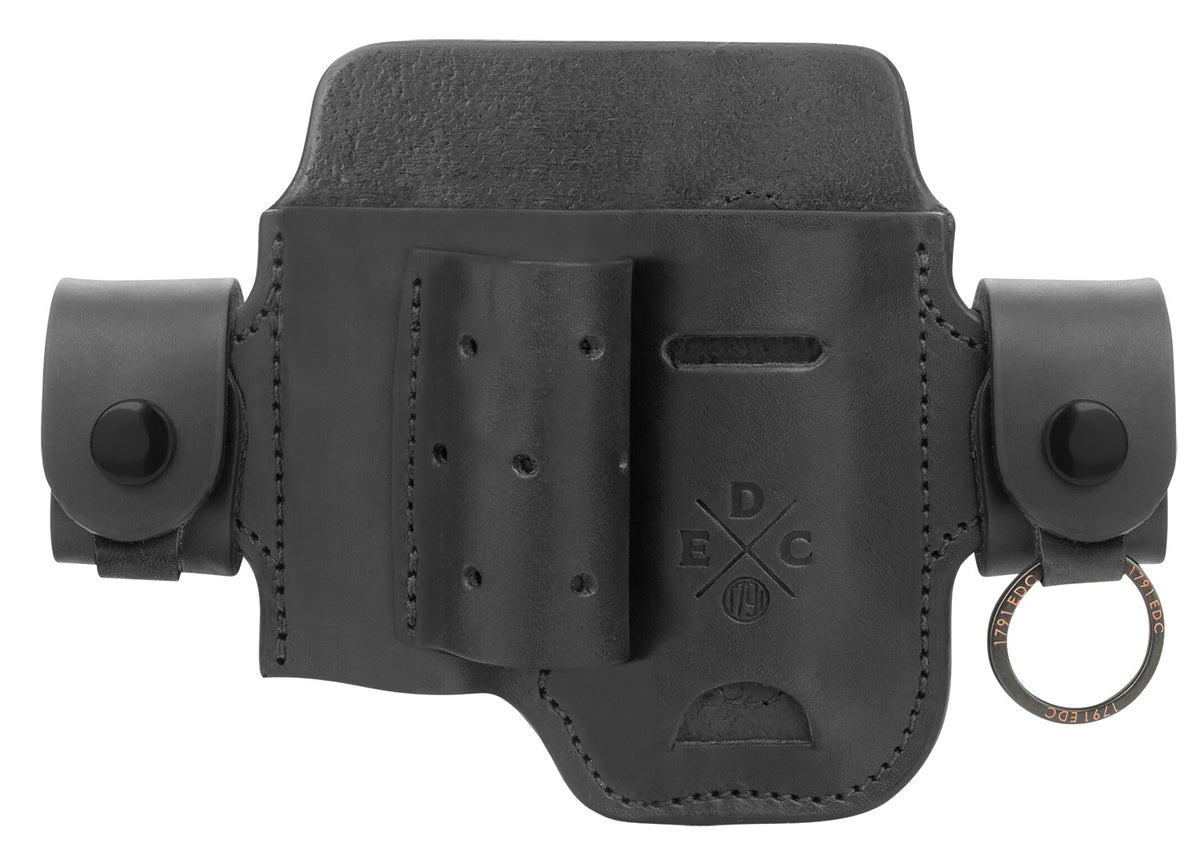 1791 Gunleather Heavy Duty Action Snap OWB Leather Belt Loop Black - EDC Ambidextrous
