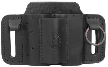1791 Gunleather EDC Mini Easy Slide OWB Ambidextrous Black Leather Belt Slide