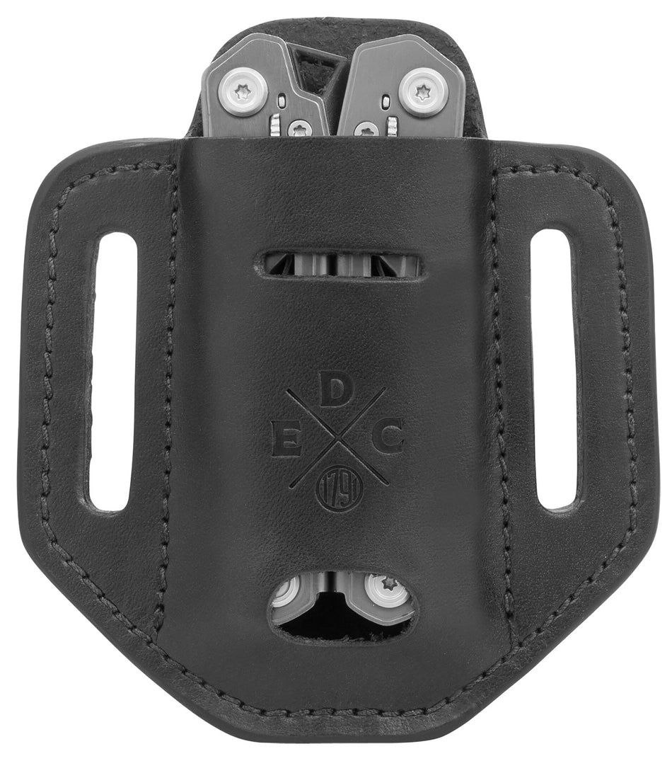 1791 Gunleather EDC Heavy Duty Easy Slide Solo OWB Ambidextrous Black Leather Belt Slide