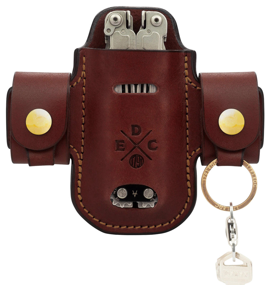 1791 Gunleather EDC Heavy Duty Solo Action Snap OWB Ambidextrous Chestnut Leather Belt Loop