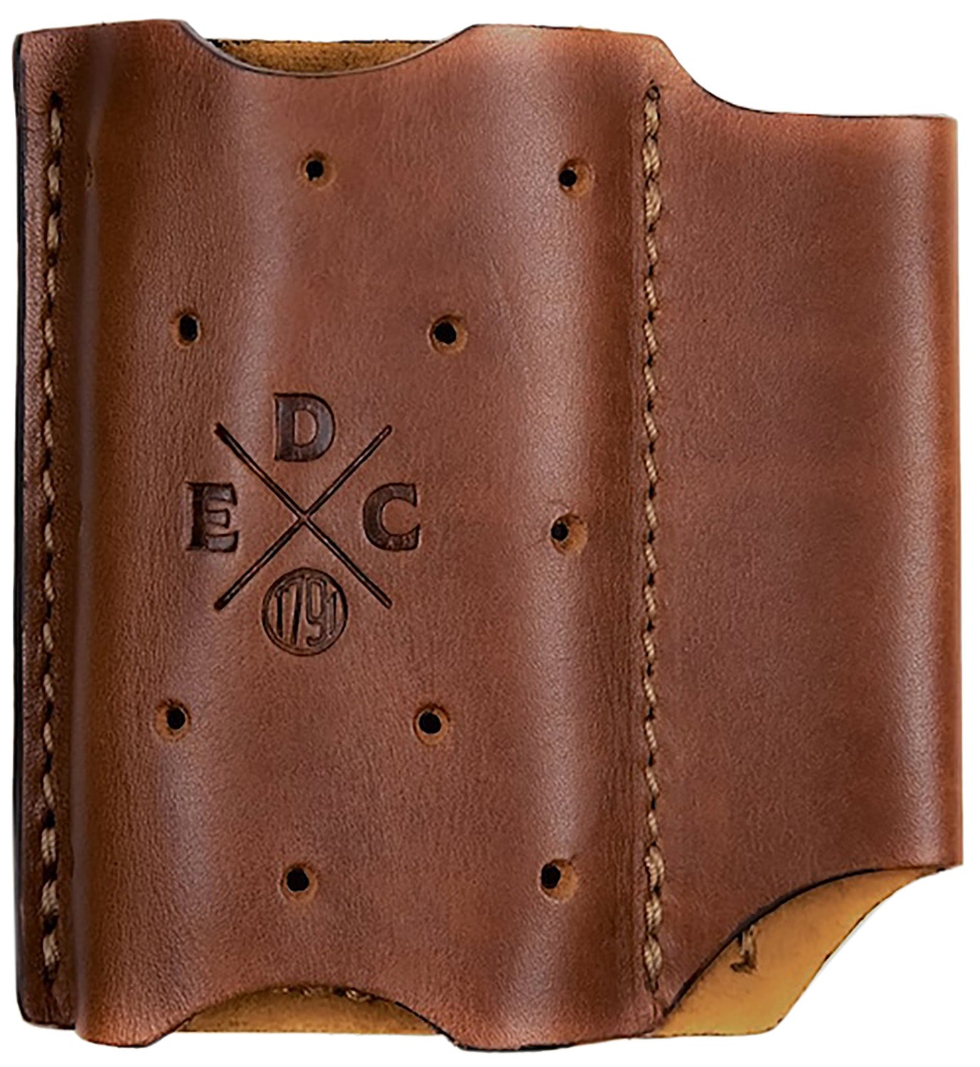 1791 Gunleather EDC Action Clip Duo OWB Ambidextrous Chestnut Leather Belt Clip