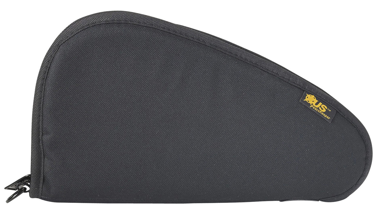 US PeaceKeeper P21011 Single Handgun Case Black Polyester with D-Ring Lock