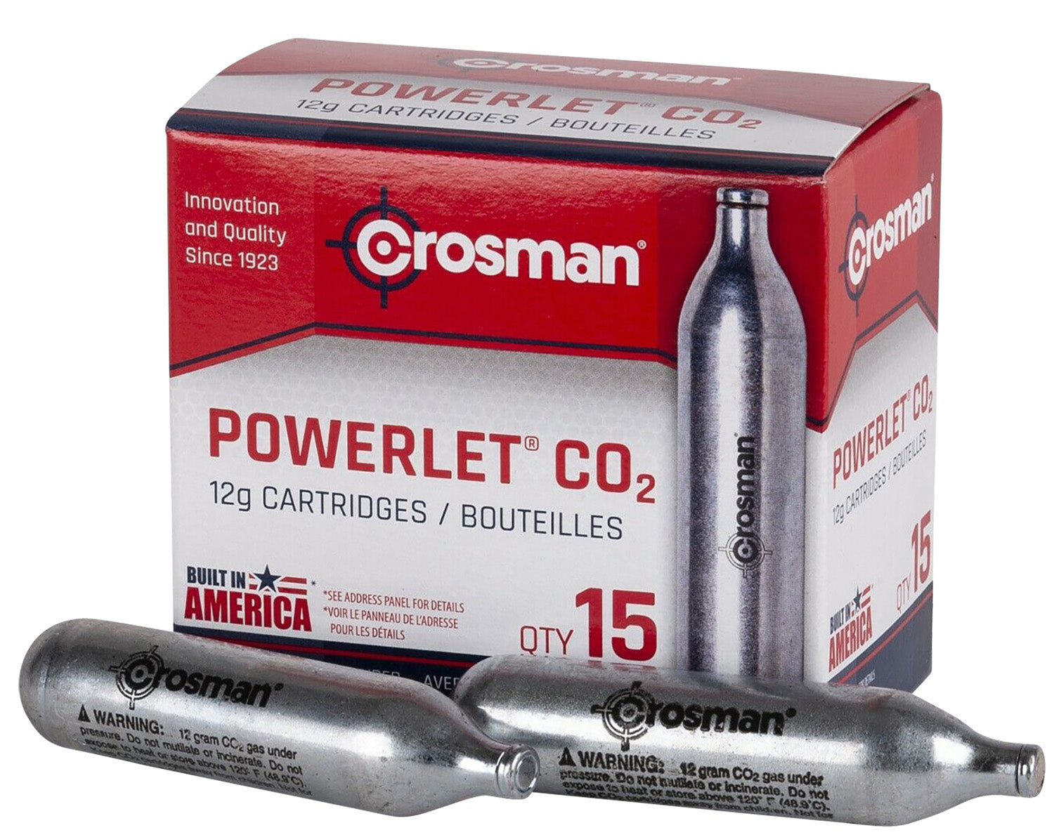 Crosman C2315 CO2 12 Gram Powerlet Cartridge Pack of 15