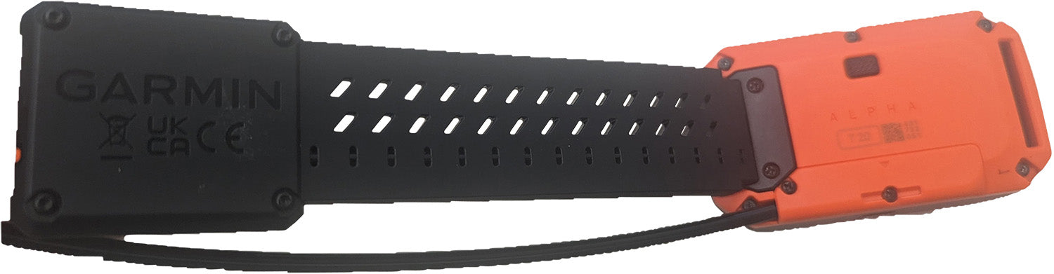 Garmin Replacement Flex Band for Alpha T20 Dog Collar Black/Orange