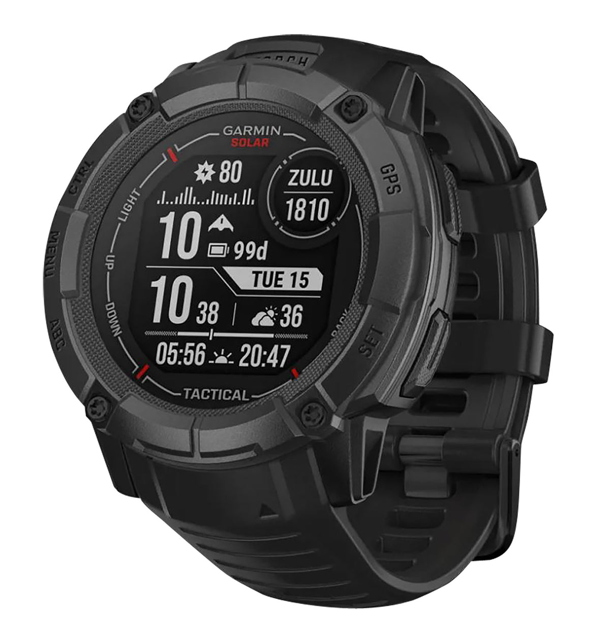 Garmin Instinct 2X Solar Tactical Edition Smartwatch 50mm Black with Health Monitoring