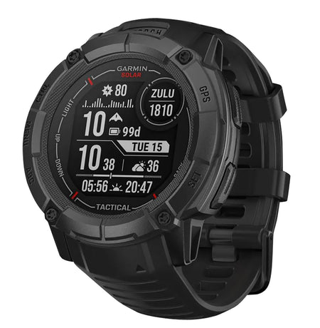 Garmin Instinct 2X Solar Tactical Edition Smartwatch 50mm Black with Health Monitoring