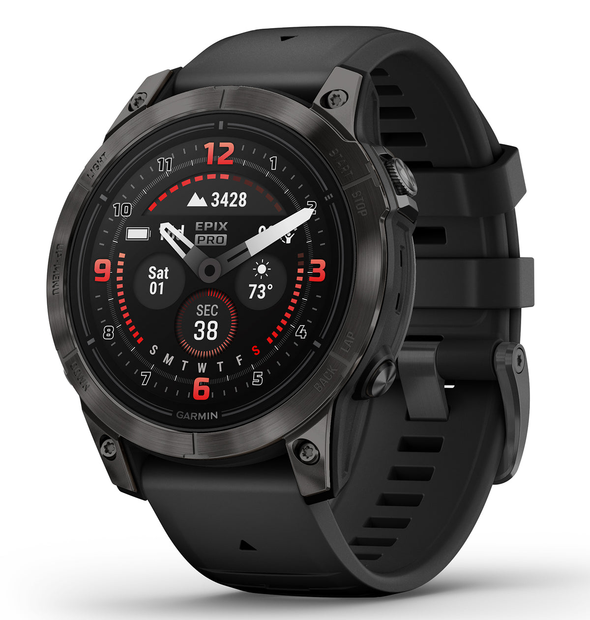 Garmin epix Pro Gen 2 Sapphire 32GB GPS Smartwatch Black 47mm Compatible with iPhone and Android