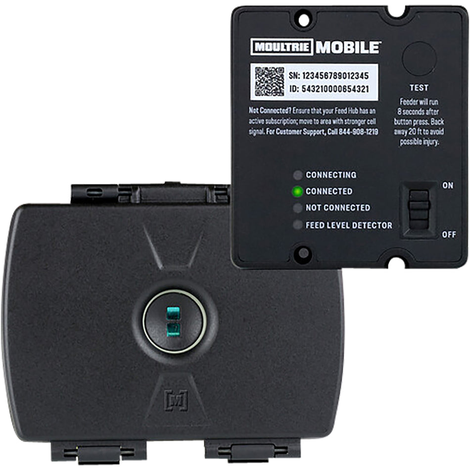 Moultrie MMF15088 Feed Hub Cellular Feeder Controller, App-Based Scheduling and Alerts, Black